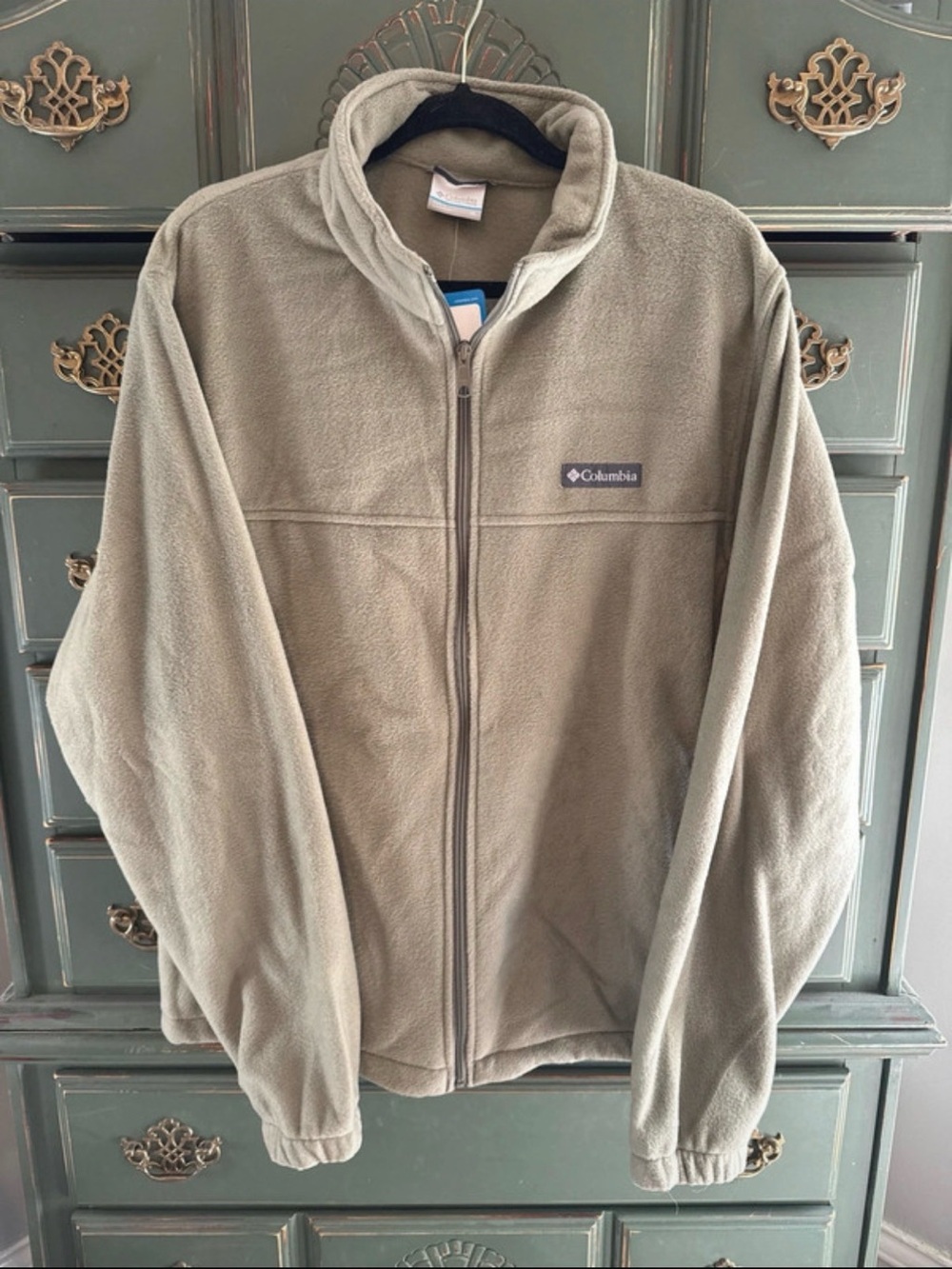 Columbia Olive Green Full-Zip Fleece Jacket